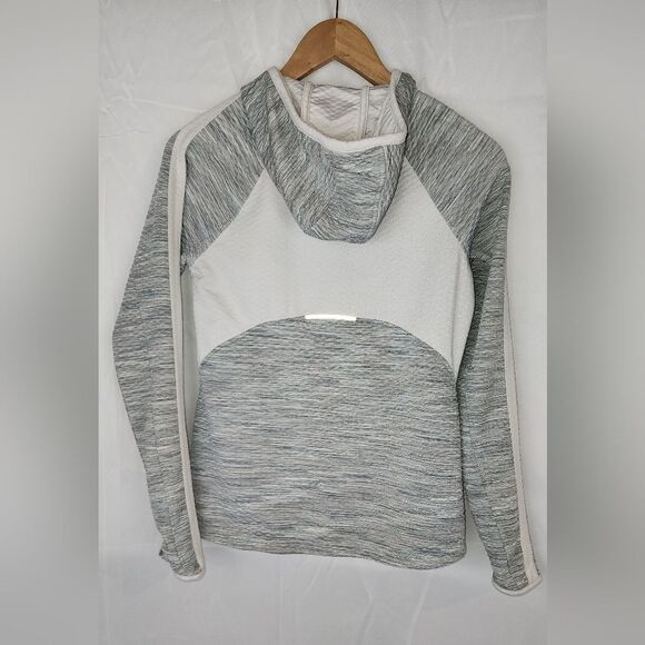 Athleta Grey Zipper Hoodie Jacket size S - Picture 6 of 8